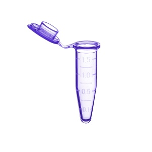 C2000-P, MTC BIO Microtube w/ cap, 1.5mL, purple, w/ self-standing bag &amp; Stop-Pops™ (Case of 500) - CS - MTC Bio - 1.5 mL MICROCENTRIFUGE TUBES - TUBES AND VIALS - MICROCENTRIFUGE TUBES