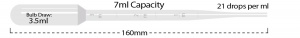 P4114-00, MTC BIO Transfer Pipette 7 mL Capacity, NON-STERILE, GRADUATED, LARGE BULB - Bulk Pack (Case of 250) - CS - MTC Bio - PIPETTES