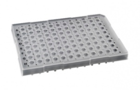 35800, SORENSON Semi-Skirted 96 well Plate - 25 plates per pack, 1 pack per case (Case of 25) - CS - Sorenson Bioscience - PCR SUPPLIES