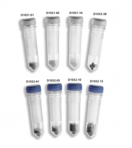 D1032-SK, BENCHMARK Prefilled - Triple-Pure Starter Kit, 10 each of 0.1, 0.5, 1.0, 1.5 and 3.0mm (Zirconium) - PK - Benchmark - BEADS - EQUIPMENT - HOMOGENIZERS