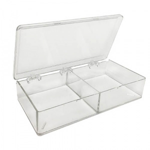 B1212, MTC BIO MultiBox™, 2 compartments, 85 x 85 x 30mm each (3 11/32 x 3 11/32 x 1 3/16 in.), for Novex Mini (8x8cm), Bio-Rad Mini (7x8cm) and others (Case of 6) - CS - MTC BIO - ELECTROPHORESIS AND WESTERN BLOT