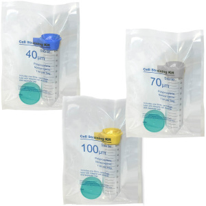 C5040, MTC BIO ReadyStrain™ 40µm Cell straining kit w/ strainer, 50mL tube and screw-cap, blue, sterile, individually wrapped (Pack of 50) - PK - MTC Bio  - CELL STRAINERS - CELL CULTURE SUPPLIES
