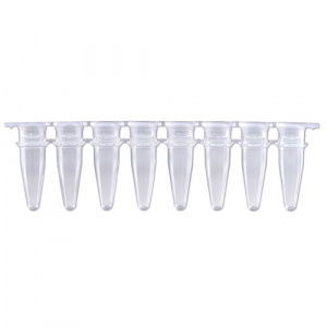 P3010-S, MTC BIO PCR 8-Strips, 0.2ml with Separate Flat Cap Strips, 120/pk - PK - MTC BIO - FLAT CAP - PCR SUPPLIES - PCR TUBE STRIPS