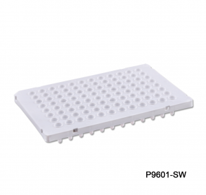 P9601-SW, MTC BIO PCR Plates, 96 x 0.1ml (Low Profile/Fast) Semi Skirted, WHITE, 50/pk - PK - MTC BIO - PCR SUPPLIES